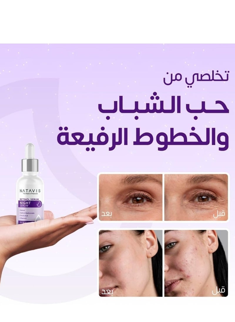 NATAVIS Retinol  serum  + Niacinamide Vitamin B3 Serum+  Vitamin C Moisturizer  - Image 3