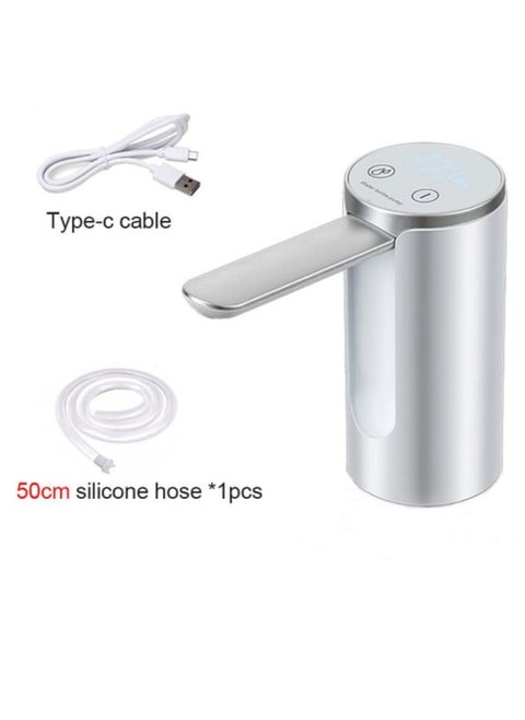 Foldable and Rechargeable Desktop Water Pump with Type-C Charging Port and 50cm Silicone Hose