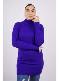 Long Modest Basic Fit Pullover | Free Size | RoyalBlue