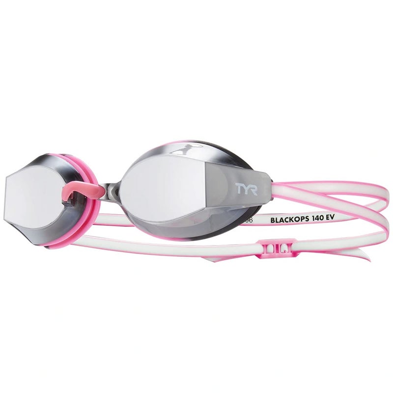 TYR Black Ops 140 EV Racing Mirrored Swim Goggles Women's Fit, Gold/Mint - Image 3