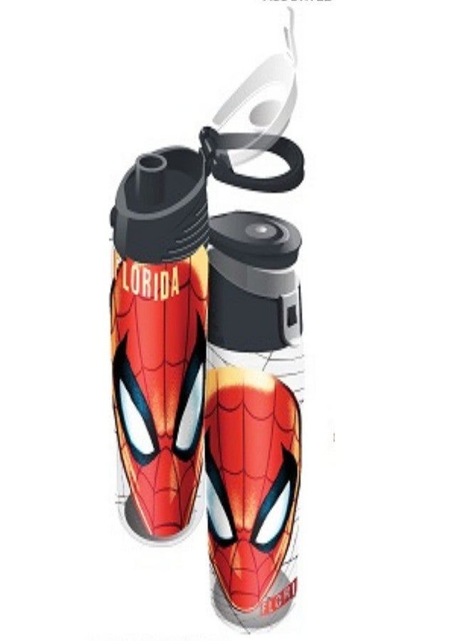 Jerry Leigh Spider Man Mask Flip Top Water Bottle, Super Hero Florida Collectible Cups and Novelty Gifts for Men or Women, 24 Ounces, Multicolored - Image 1