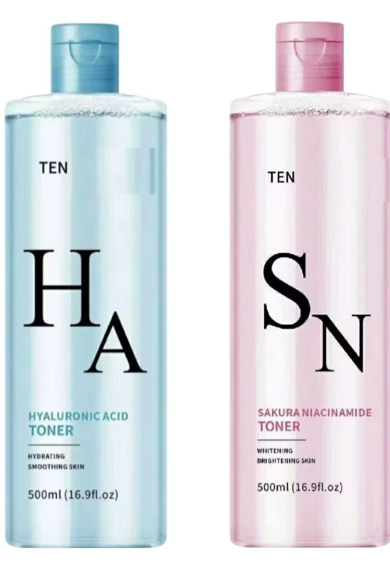 تين توينتي ساكورا نياسيناميد 500 مل + تونر حمض الهيالورونيك 500 مل