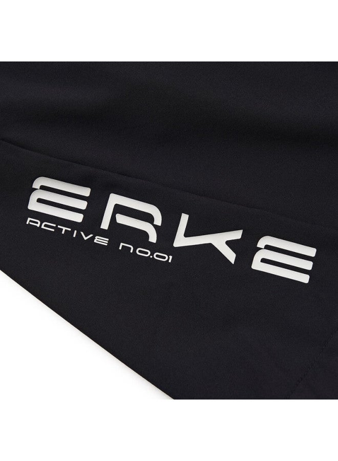 Erke Children'S Clothing, Boys' Sports Pants, Kids' Summer Cool Five-Point Shorts, Black, Size 110 - Image 1