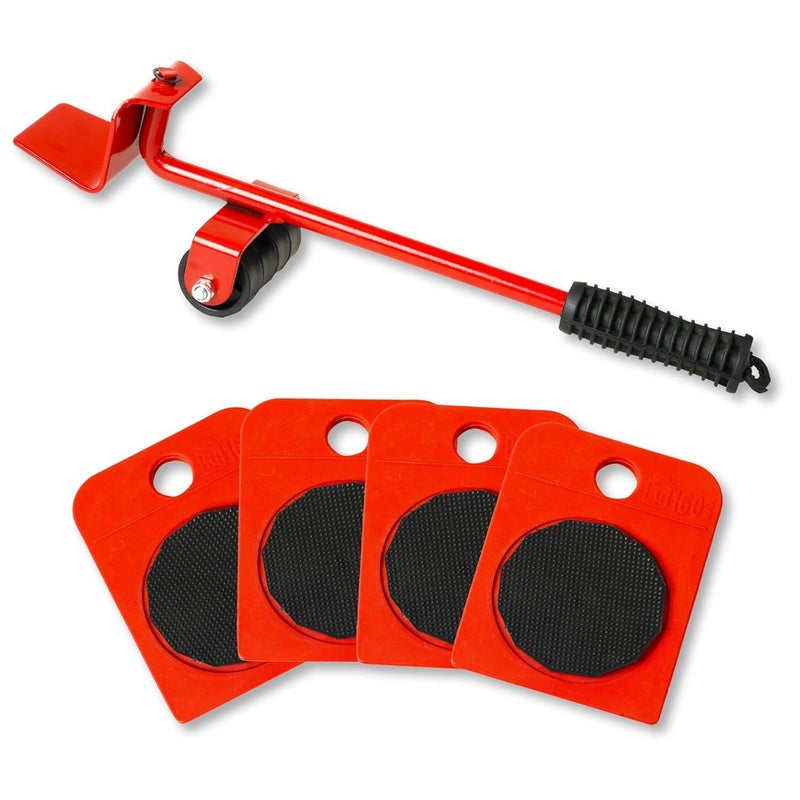 FLUZOV Furniture Lifter Mover Tool Set Heavy Duty Furniture Lifter Mover Tool Set Furniture Moving Roller Wheel Set for Washing Machines FridgeSofa Wardrobes Adjustable Height Furniture Tool - Image 2