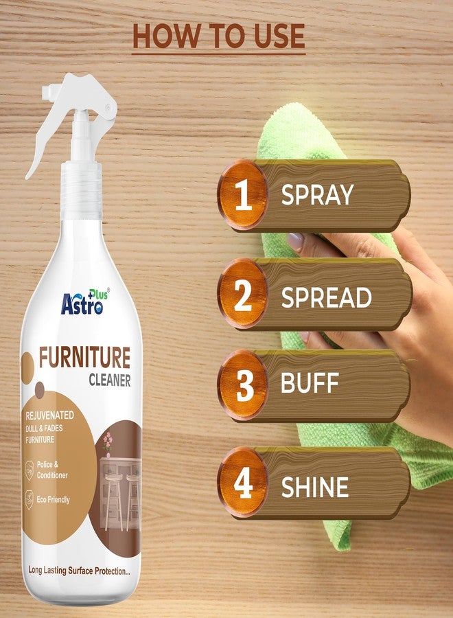 ASTRO PLUS + Astro Plus+ Furniture Cleaner Liquid - Removes Stains and Restores Shine (500 ml) - Image 3