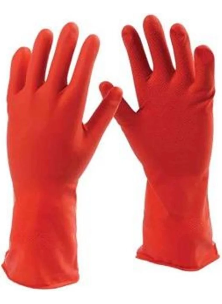 Dolphin Dishwashing Gloves Red 3 Pieces