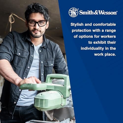 Smith & Wesson Elite Safety Glasses (21303), Smoke Lenses, Black Frame, Unisex Sunglasses for Men and Women - Image 2
