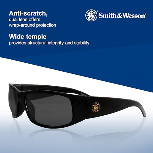 Smith & Wesson Elite Safety Glasses (21303), Smoke Lenses, Black Frame, Unisex Sunglasses for Men and Women - Image 3