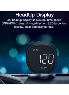 Rock Pow LED Digital Car HUD Headup Display Speedometer Support MPH/KMH Time Display Overspeed Alarm Fatigue Driving Reminder with Light Sensor  - Image 2