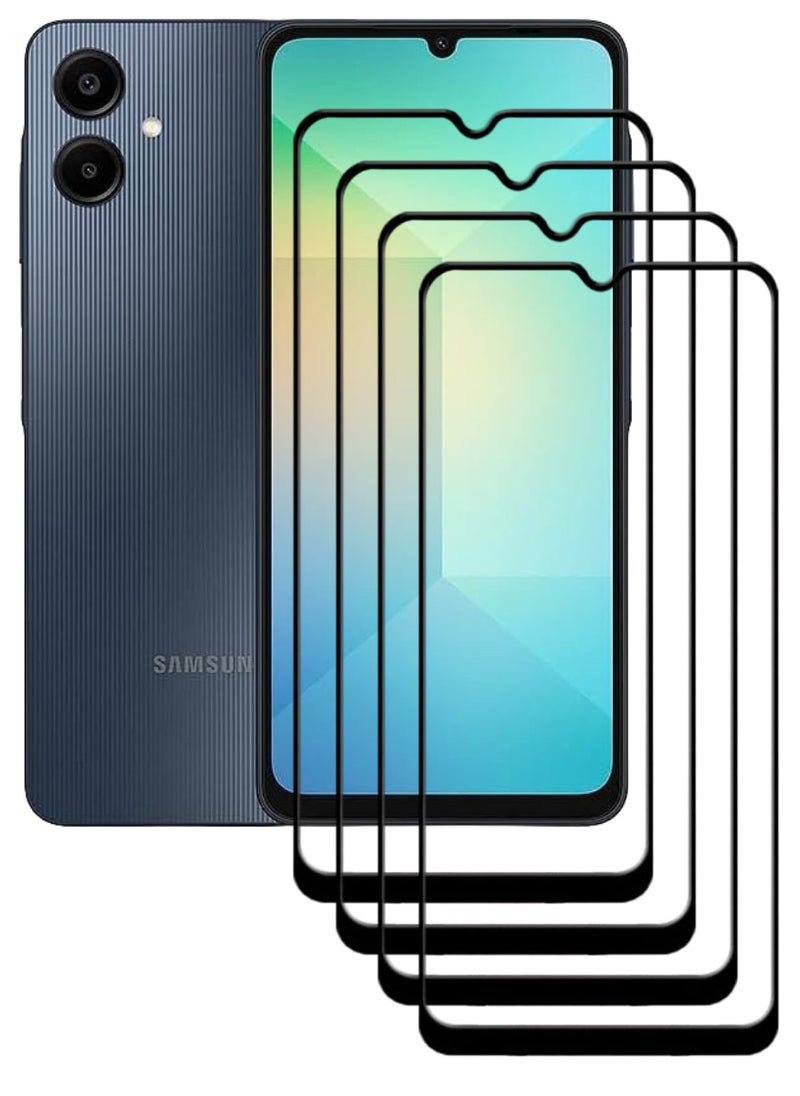 ACLIX 4 Pieces Antistatic ESD Dustproof Premium Quality High Definition Tempered Glass Screen Protector Designed For Samsung Galaxy A06 - Image 1