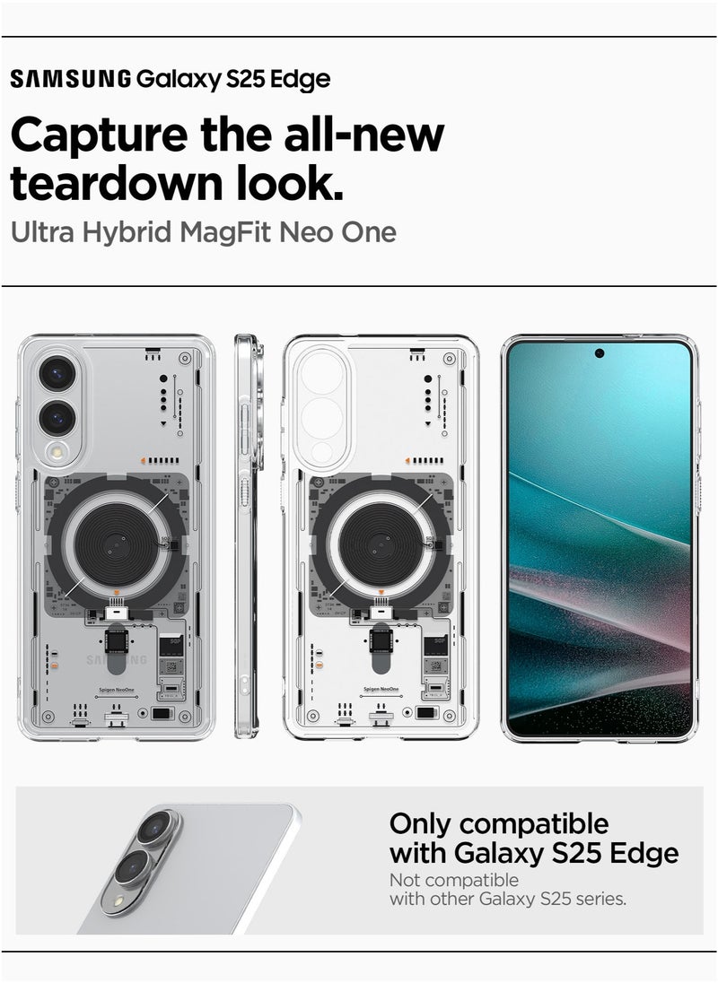 Spigen Ultra Hybrid MagFit for Samsung Galaxy S25 EDGE Case Cover with MagSafe (2025) - Neo One  - Image 2