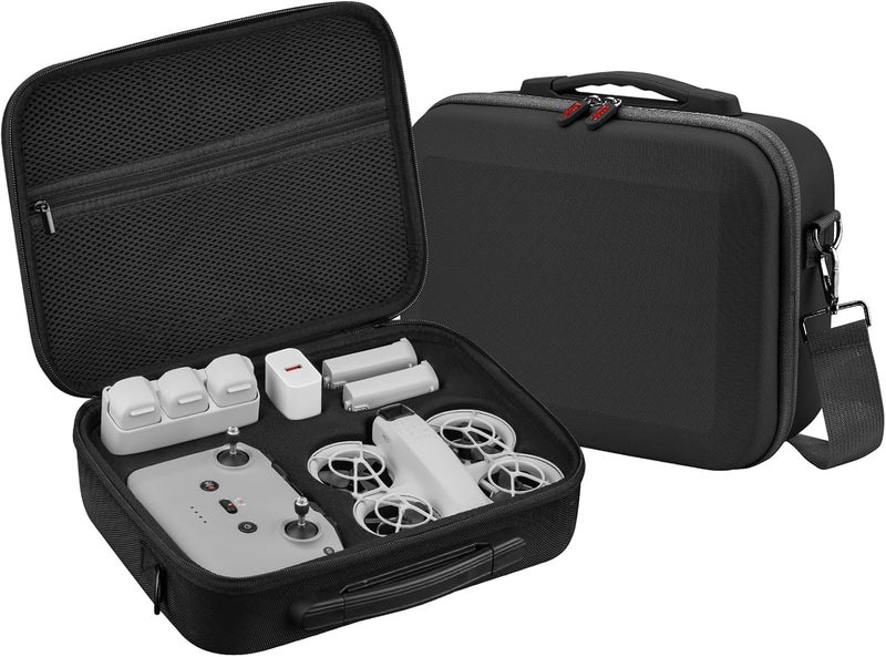Careflection Carrying Case for DJI Neo Fly More Combo, Portable Travel Storage Bag Protective Bag for Neo Accessories, Compatible with RC-N3 (Drone not Included) - Image 2