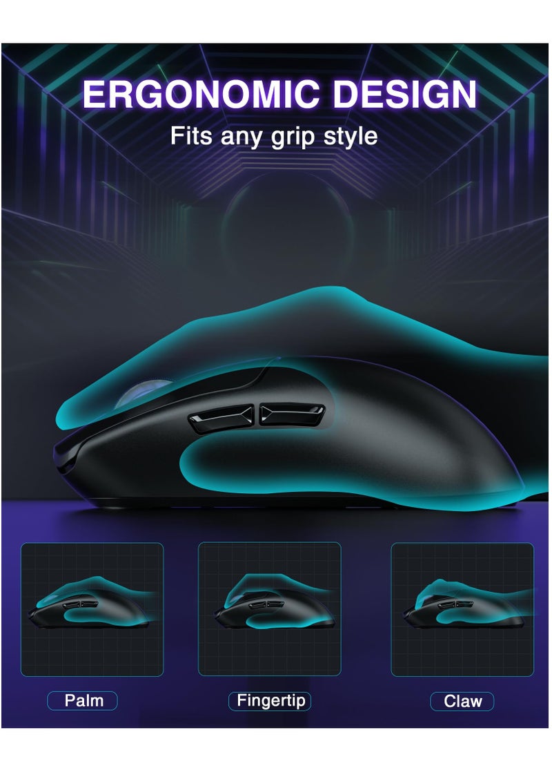AULA - SC580 Wireless Gaming Mouse Tri-Mode 2.4G/BT5.0/USB-C Ergonomic Computer Mouse - Image 1