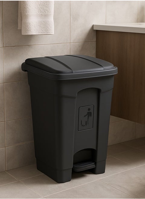 Trash Can, Trash Can, Waste Bin, Trash Can, Garbage Pail, Kitchen and Outdoor Garden Large Size with Pedal Door Opener Garbage Waste 45 L