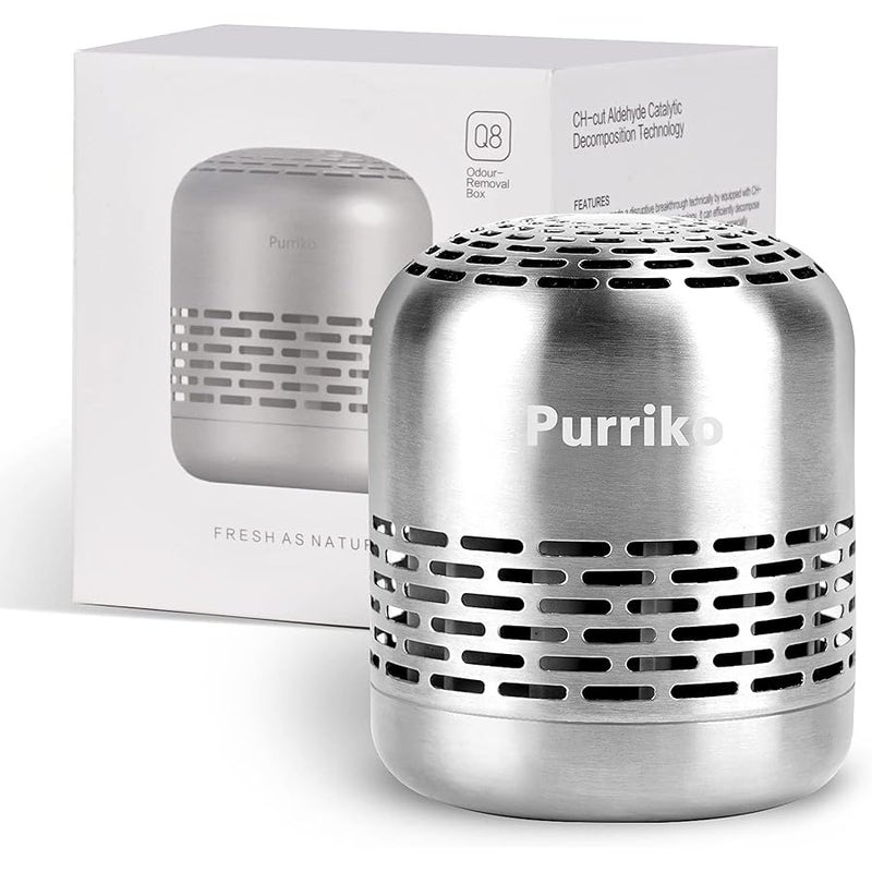 Purriko Refrigerator Deodorizer,Lasts for 10 Years,Refrigerator Odor Eliminator,Fridge Deodorizer,Beats Baking Soda and Bamboo Charcoal Air Purifying Bags - Image 1