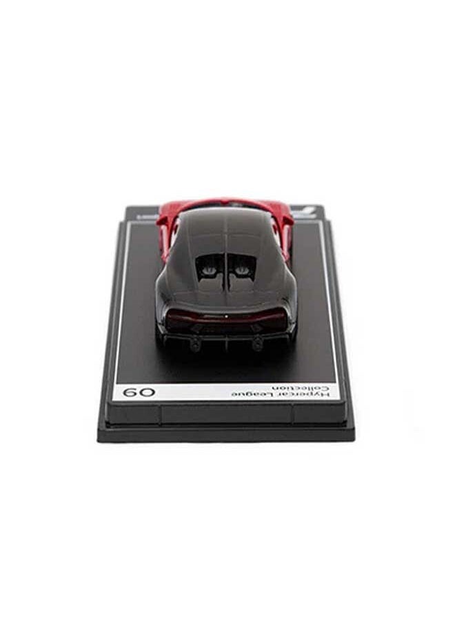 PosterCars PosterCars - 1:64 Scale Bugatti Chiron Supersport (Italian Red & Nocturne Black) Hypercar League Collection  - Image 3