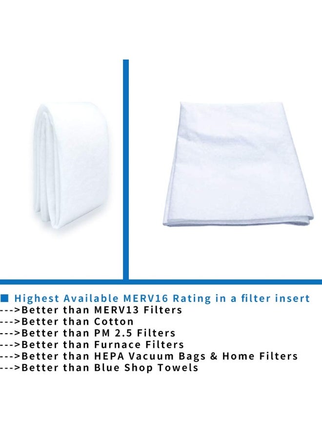 Generic - Airbay Merv 13 Filter Material for Air Filters  16Ft    Air Particles  Clean Living Basic Dust Small as 0.3 Microns  Efficiency Breathable DIY Design  16 Square Feet - Image 1