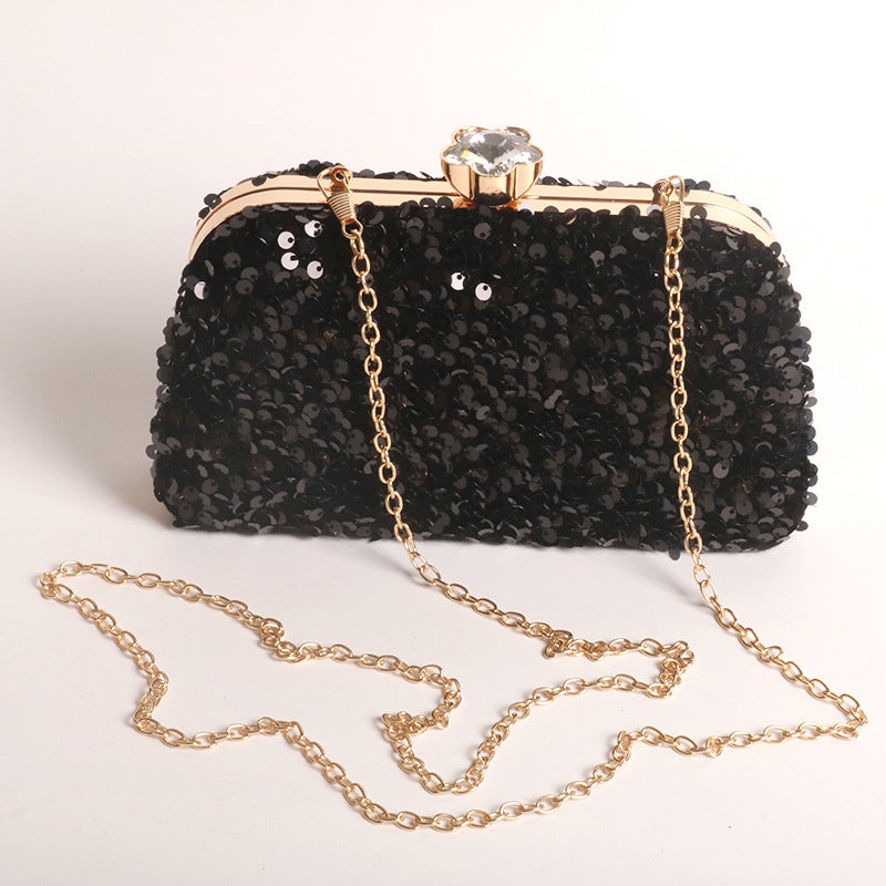 Evening Bag Export Retro Women'S Clutch Bag Sequin Chain Evening Banquet Dress Bag - Image 3
