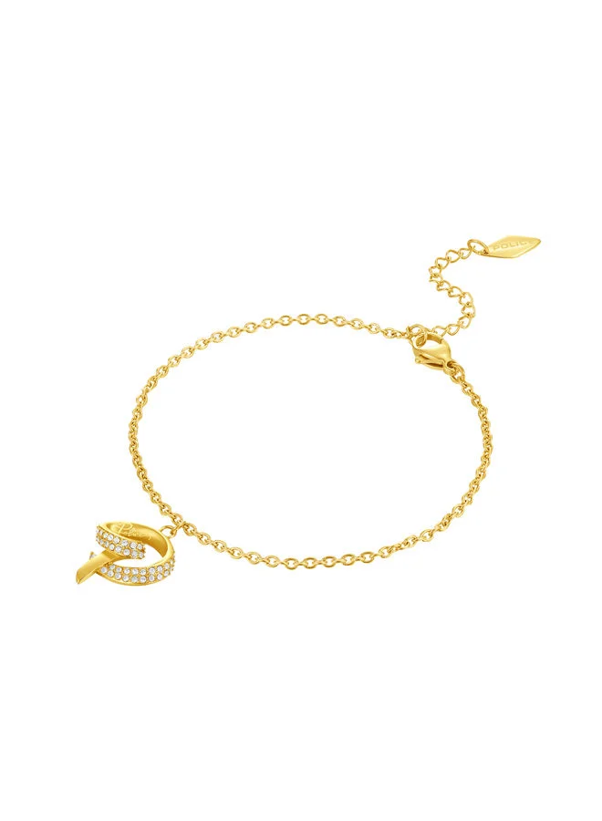 POLICE Flake Bracelet for Women Gold Plating with CharmsPEJLB0002402