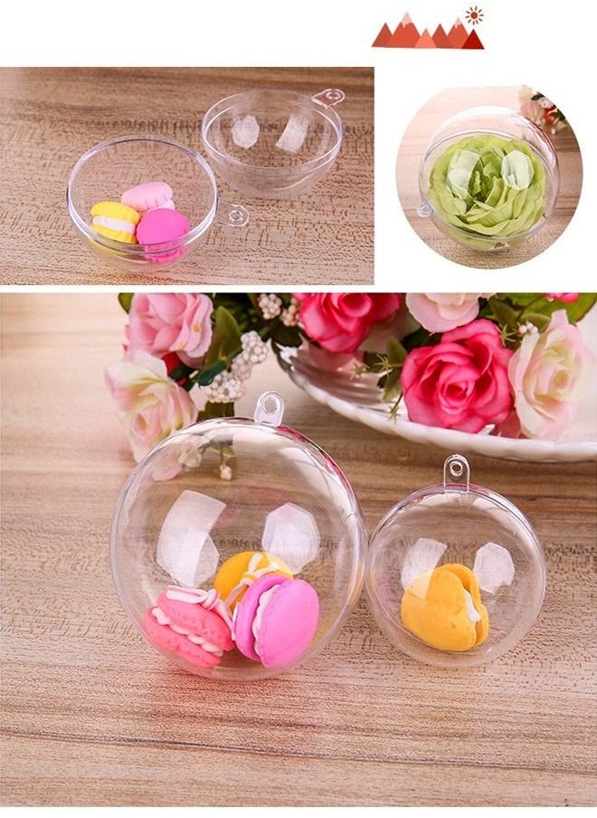 Clear Plastic Fillable DIY Ornaments Decoration Balls