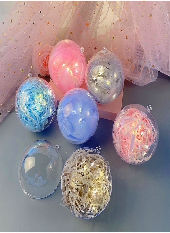 Clear Plastic Fillable DIY Ornaments Decoration Balls