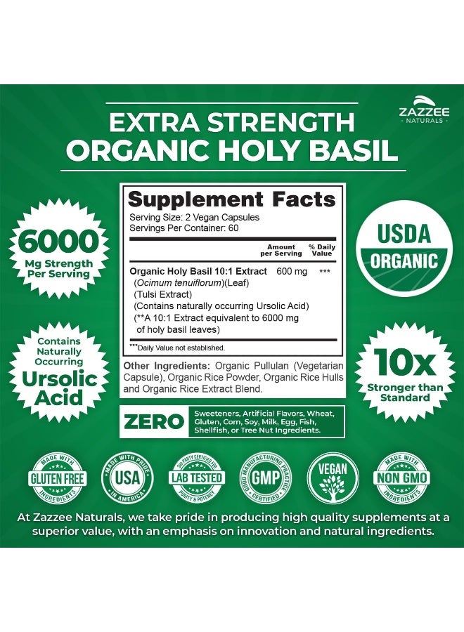 Zazzee Organic Holy Basil Tulsi Extract - Image 3