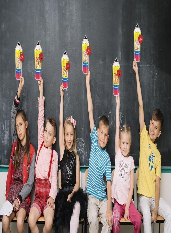 luck sea 36PCS Back to School Goodie Bags Gifts Bulk: Students Teachers Party Favors, Plastic Candy Snack Pencil Treat Bag with Card, Teacher Appreciation Week, First Day of Classroom Welcome Decorations - Image 2