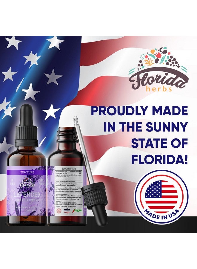FLORIDA HERBS Lavender Flower Liquid Extract for Calming Nervous System Support, Organic Lavender Extract (Lavandula X Intermedia) Dried Flow 2 Fl Oz - Image 5