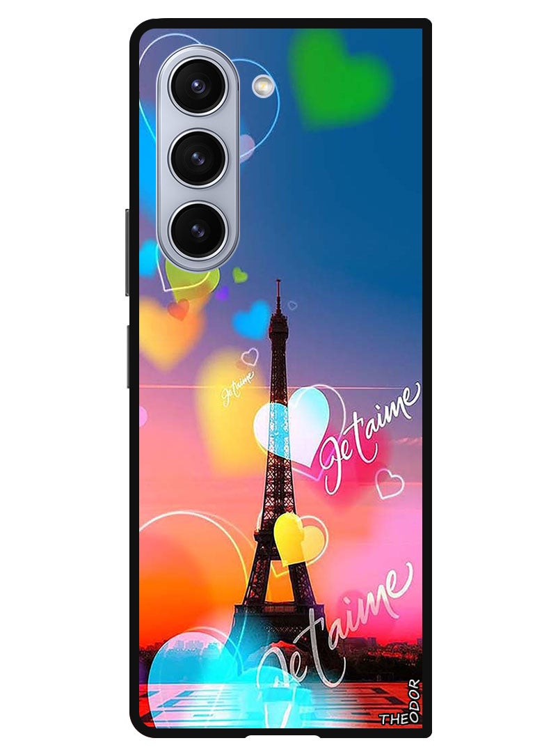 Theodor Protective Case Anti Scratch Shock Proof Bumper Cover For Samsung Galaxy Z Fold 6 Love Paris - Image 1