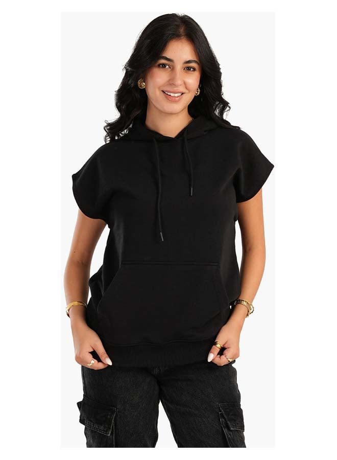 Carina Lounge Hoodie with Cap Sleeves - Image 1