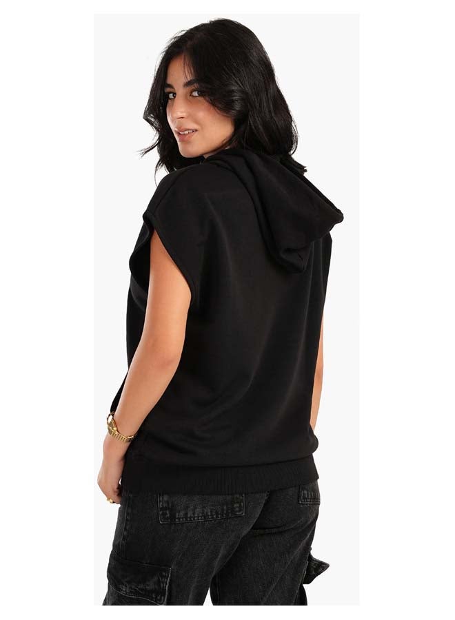 Carina Lounge Hoodie with Cap Sleeves - Image 3