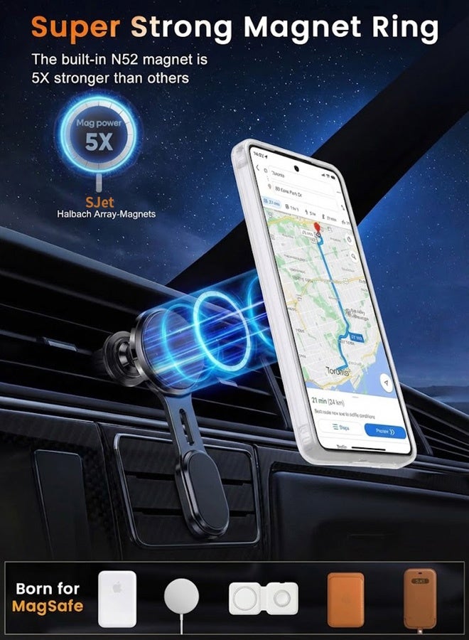 سجيت غطاء مغناطيسي لهاتف Samsung Galaxy S26 2026 مع دعم MagSafe، حماية مقاومة للصدمات، مضاد للاصفرار والخدوش - Image 4