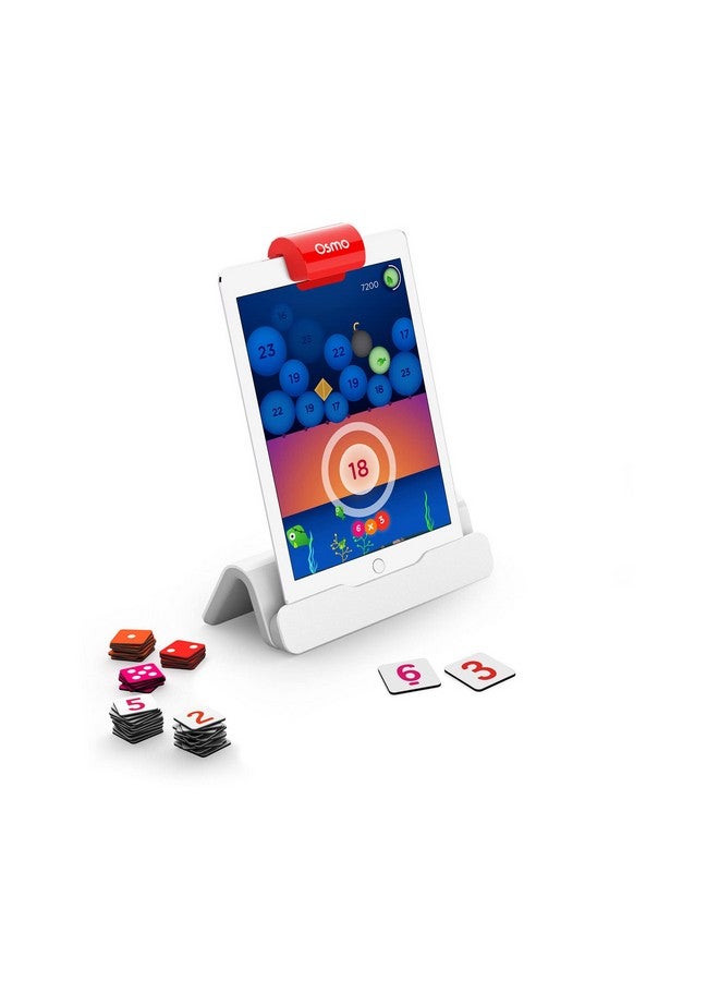 Osmo Osmo-Genius Numbers for iPhone, iPad & Fire Tablet - Ages 6-10 - Math Equations (Counting,Addition,Subtraction & Multiplication) Educational Learning Games - STEM Toy-Boy & Girl (Osmo Base Required)  - Image 1