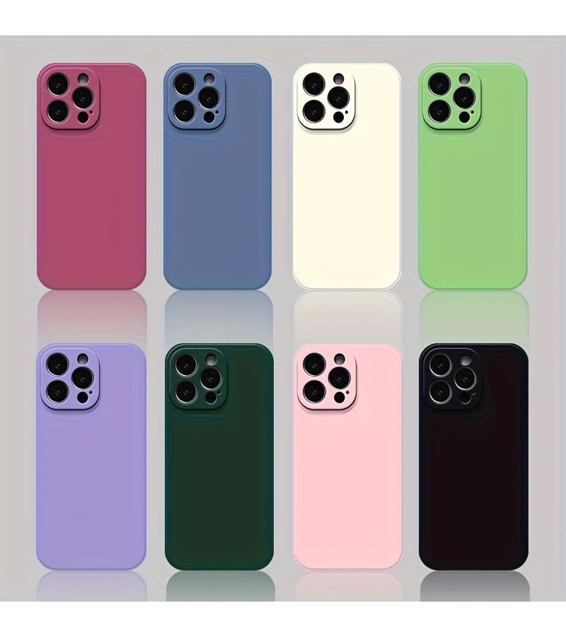 Matte Finish Dark Green Phone Case Compatible with iPhone 12 Full Coverage Drop Proof Protection Shockproof Scratch Resistant Slim Daily Use Cover - Image 1