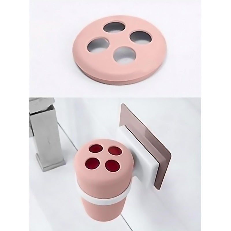 Kookee Wall Mounted Self Adhesive No-Drill Toothbrush Holder for Bathroom to Keep Brushes (ART00661) - Image 3