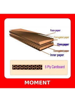 MOMENT 2 Pack Cardboard Mailing Shipping Boxes, 5 Ply (41X33X33 Cm/16X12X12 Inches) Carton Boxes For Shipping, Packaging, Moving, Storage Box For Home Or Business, Strong Wholesale Bulk Boxes  - Image 4