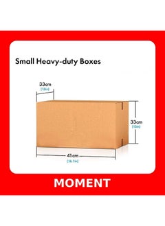 MOMENT 2 Pack Cardboard Mailing Shipping Boxes, 5 Ply (41X33X33 Cm/16X12X12 Inches) Carton Boxes For Shipping, Packaging, Moving, Storage Box For Home Or Business, Strong Wholesale Bulk Boxes  - Image 3