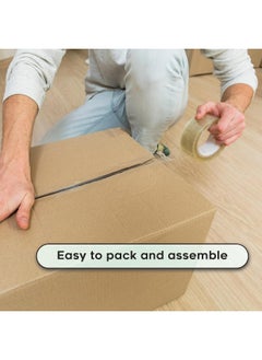 MOMENT 2 Pack Cardboard Mailing Shipping Boxes, 5 Ply (41X33X33 Cm/16X12X12 Inches) Carton Boxes For Shipping, Packaging, Moving, Storage Box For Home Or Business, Strong Wholesale Bulk Boxes  - Image 5