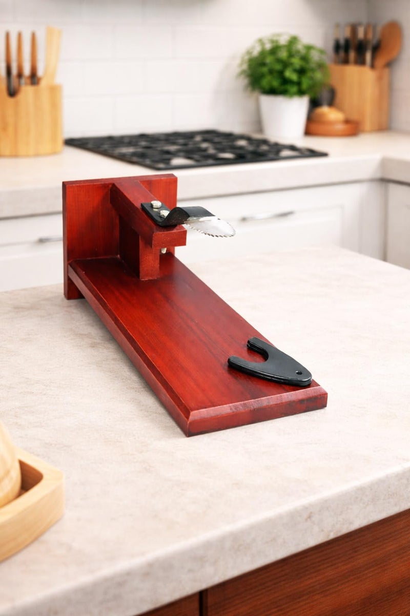 MEXZA™ Wooden Table Top Coconut Scraper Chirava Grater Thengai Thuruvi (M) - Image 2