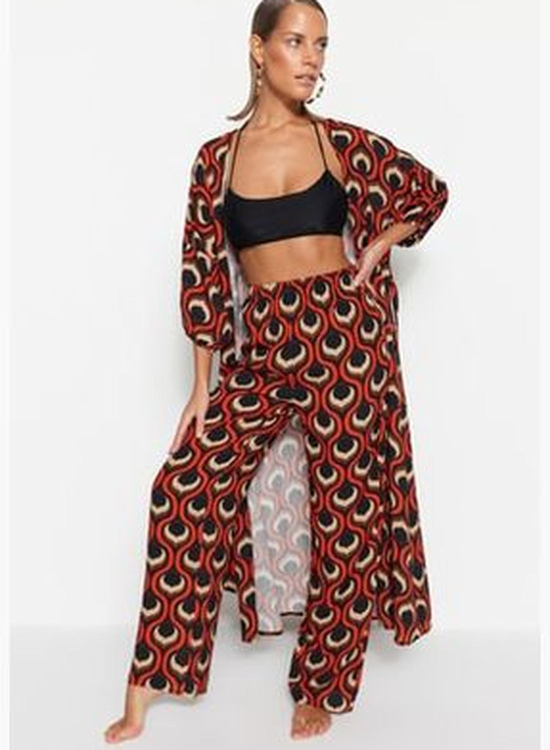 buy-trendyol-geometric-pattern-woven-trousers-tbess23pl00010