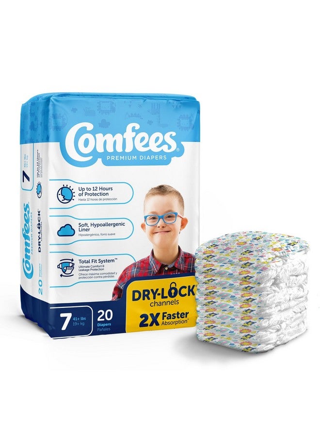 Comfees Baby Baby Diaper Size 7, Over 41 lbs. CMF-7, 20 Ct - Image 1