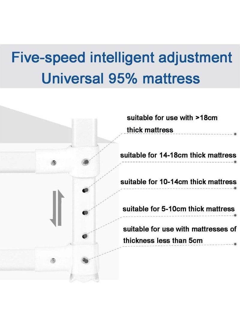 حاجز سرير الأطفال الآمن - 200 سم قابل للتعديل وسهل التركيب لحماية طفلك - Image 4