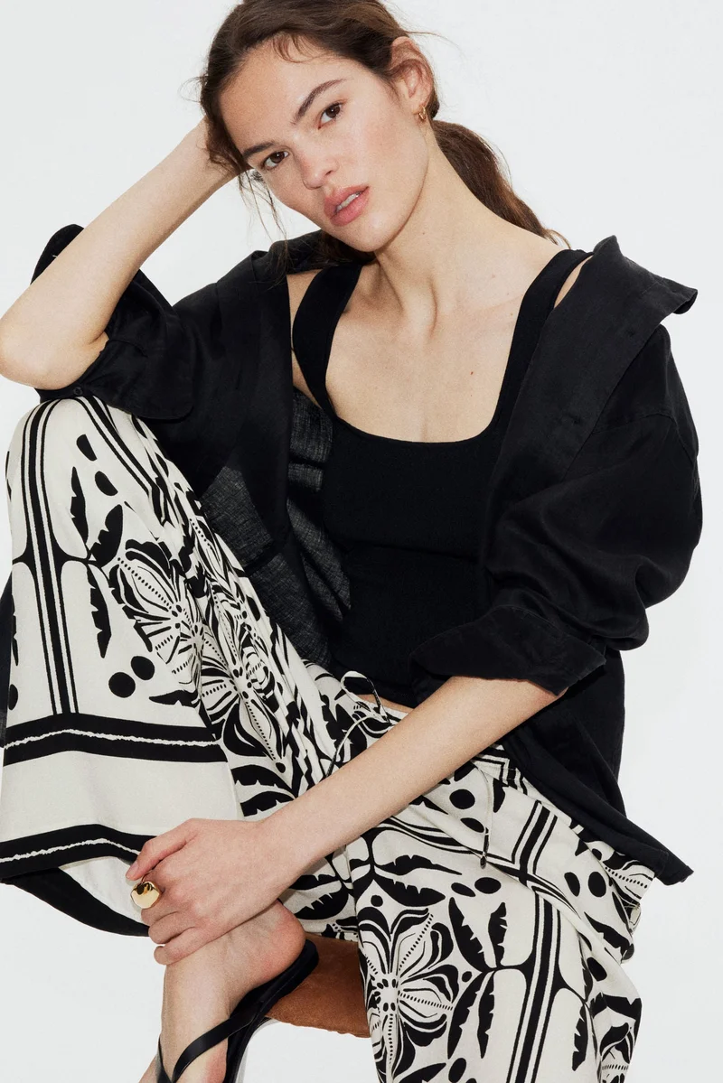 H&M Wide pull-on trousers