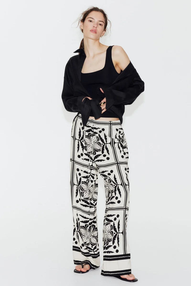 H&M Wide pull-on trousers