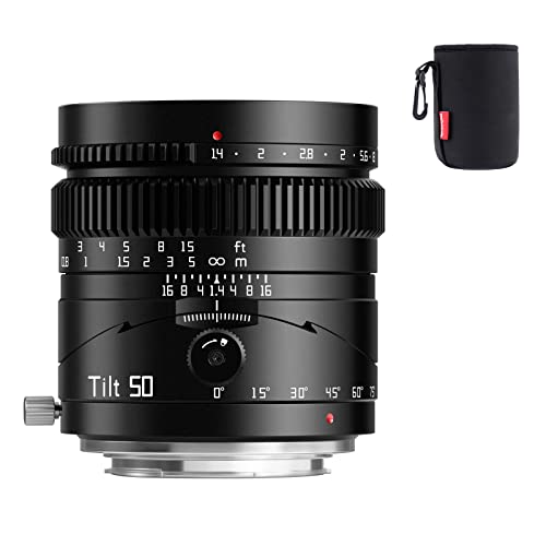 TTartisan 50mm F1.4 Tilt Lens, Compatible with Full-Frame Sony E-Mount Mirrorless Cameras Alpha a7 a7II a7III a7R a7RII a7RIII a7RIV a7S a7SII a9 a7C - Image 1