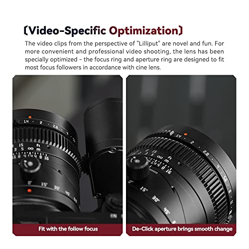 TTartisan 50mm F1.4 Tilt Lens, Compatible with Full-Frame Sony E-Mount Mirrorless Cameras Alpha a7 a7II a7III a7R a7RII a7RIII a7RIV a7S a7SII a9 a7C - Image 5