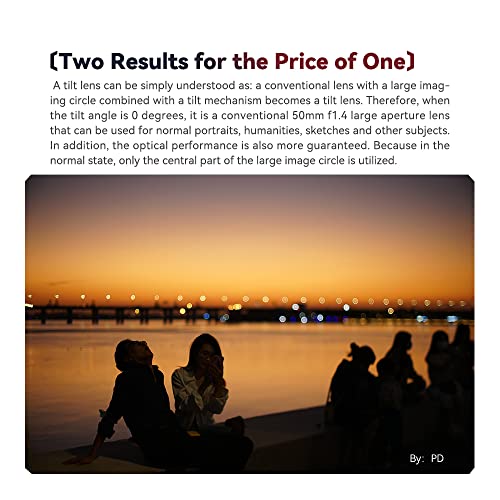TTartisan 50mm F1.4 Tilt Lens, Compatible with Full-Frame Sony E-Mount Mirrorless Cameras Alpha a7 a7II a7III a7R a7RII a7RIII a7RIV a7S a7SII a9 a7C - Image 4