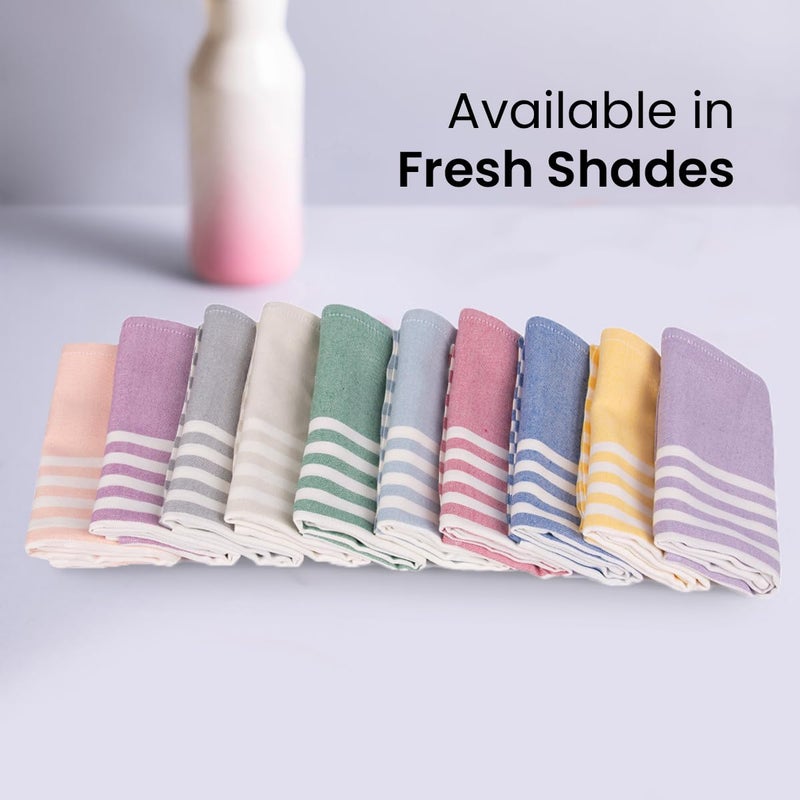 Mush Bamboo Turkish Hand Towels Set of 2 | 100% Bamboo Gym Towel for Men/Women | Ultra Soft, Absorbent & Quick Dry Towel for Gym, Travel, Sports and Yoga | 40 x 60 cms | 250 GSM, Red Stripe - Image 5