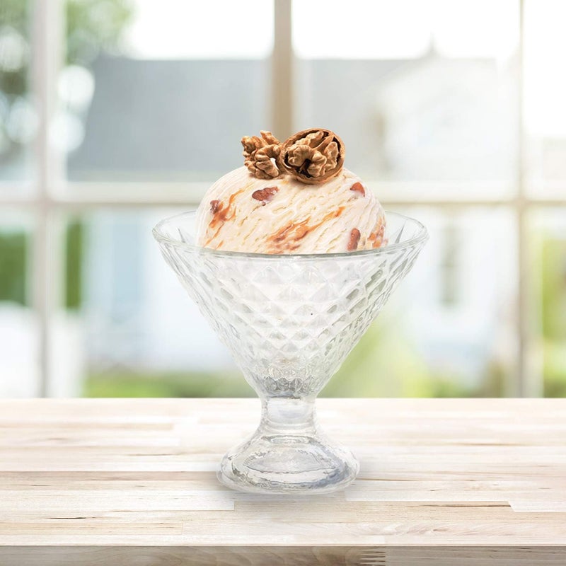 Somil Stylish Ice Cream Bowl for Ice Cream, Dessert and Pudding, Clear, 100 Ml, 10 X 10 X 8.5 Cm - Image 4