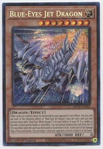 Yugioh BlueEyes Jet Dragon MP23EN004 Prismatic Secret Rare 1st Edition - Image 2